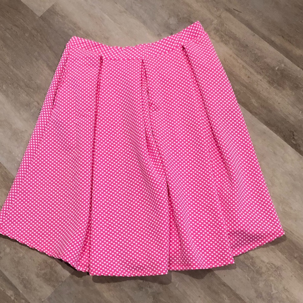 NWOT LuLaRoe Madison Hot Pink Polka Dot Skirt